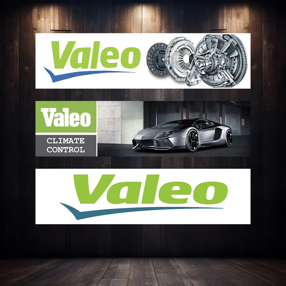 60X240cm V-VALEO Auto Parts Banner Polyester Printing Garage Wall Art Outdoor Decoration Advertising