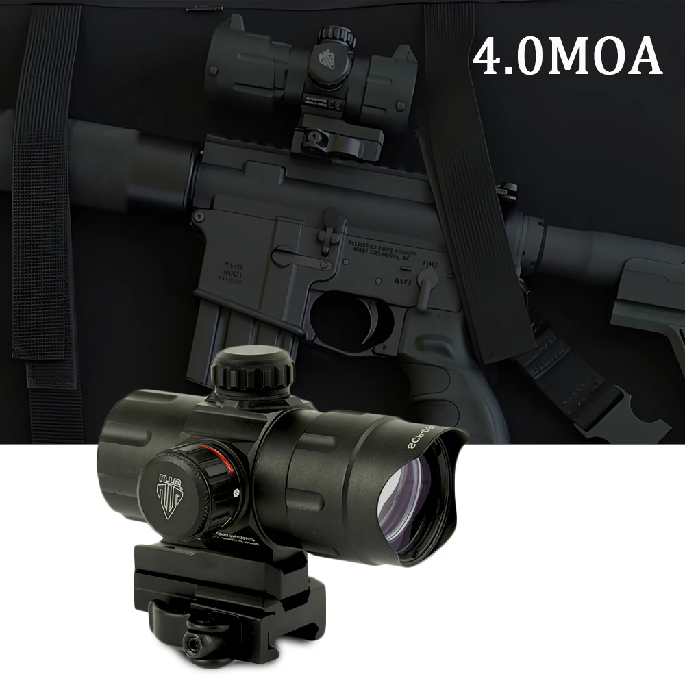 

4.0 MOA Hunting Red Dot Optical Sight Scope Tactical Optics Riflescope Rifle Rail Collimator Sight