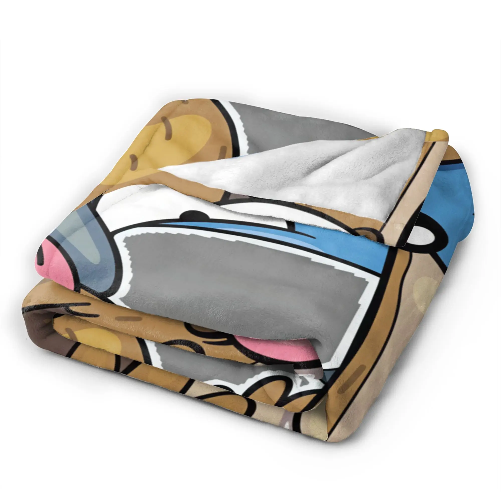 Mordecai And Rigby Regular Show Cartoon Character Blanket  Soft Warm Comfortable Plush Throw Blanket Flannel Bedspread Bed Cover