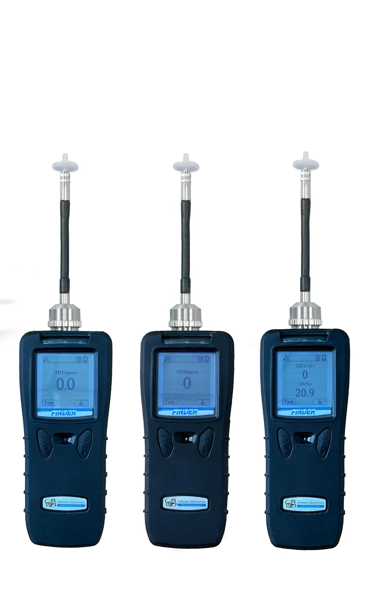 m POWER MP160 Portable Composite Gas Detector Standard Pump Leak Detector CH4 10000ppm Toxic Gas Detector