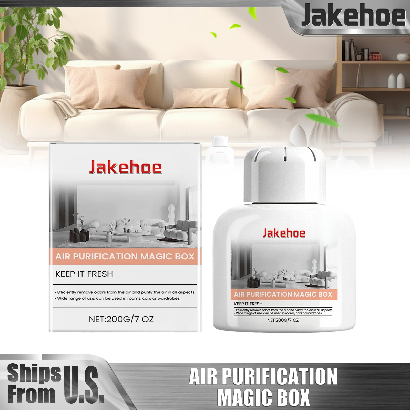 صندوق تنقية الهواء 200 جرام، معطر هواء منعش يدوم طويلاً، إزالة الروائح الكريهة، تأثيث منزلي، معطر هواء مريح وسهل الاستخدام #1