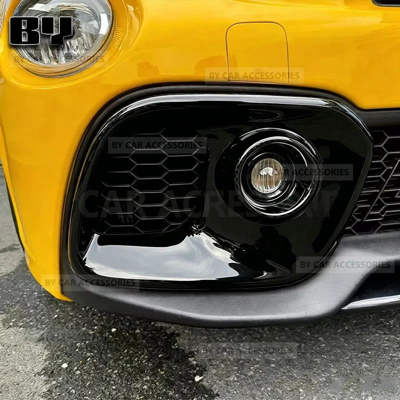 ABS Carbonfaser / Glänzend Schwarz für Abarth 595 695 2017-2024 LHD RHD Auto Frontnebelscheinwerfer-Abdeckung Aufkleber 1 Paar – Detail 3