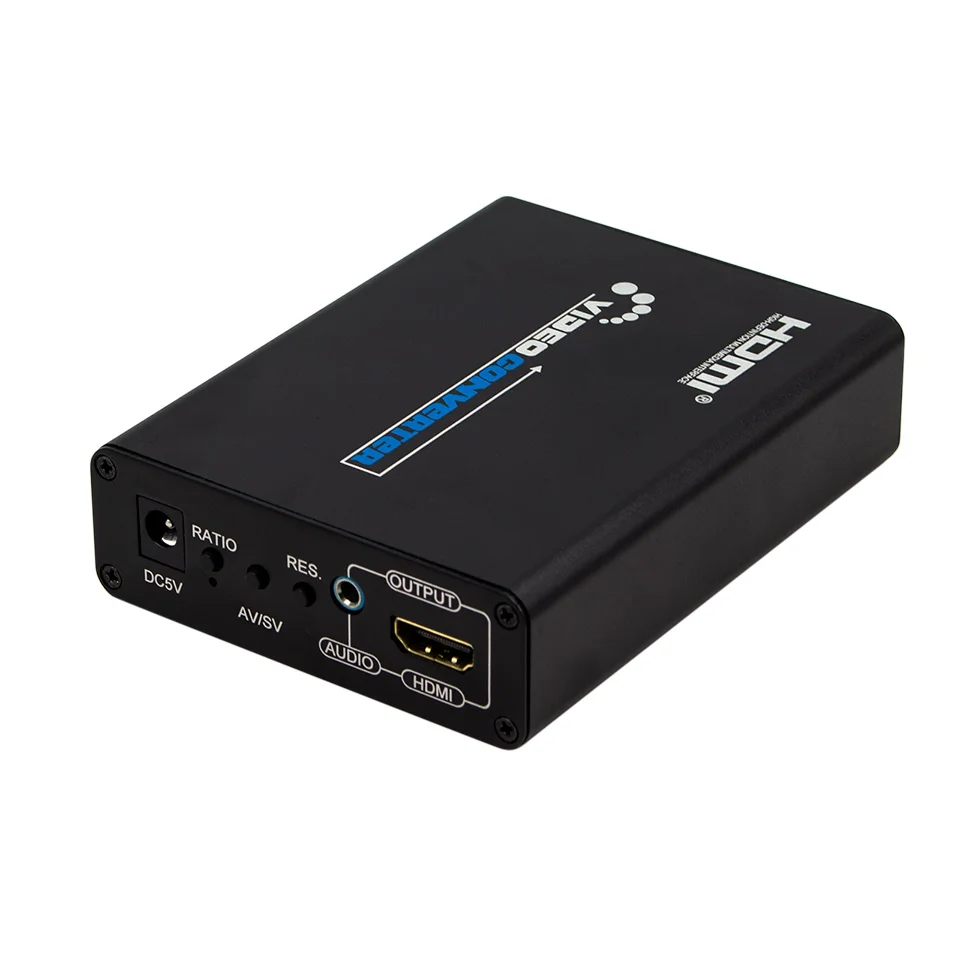 AV S-Video CVBS L/R Konwerter audio-wideo na HDMI kompatybilny z przełącznikiem 3,5 mm Przełącznik AV S-Video do HDTV PS3 PS4 PC — zdjęcie produktu 3