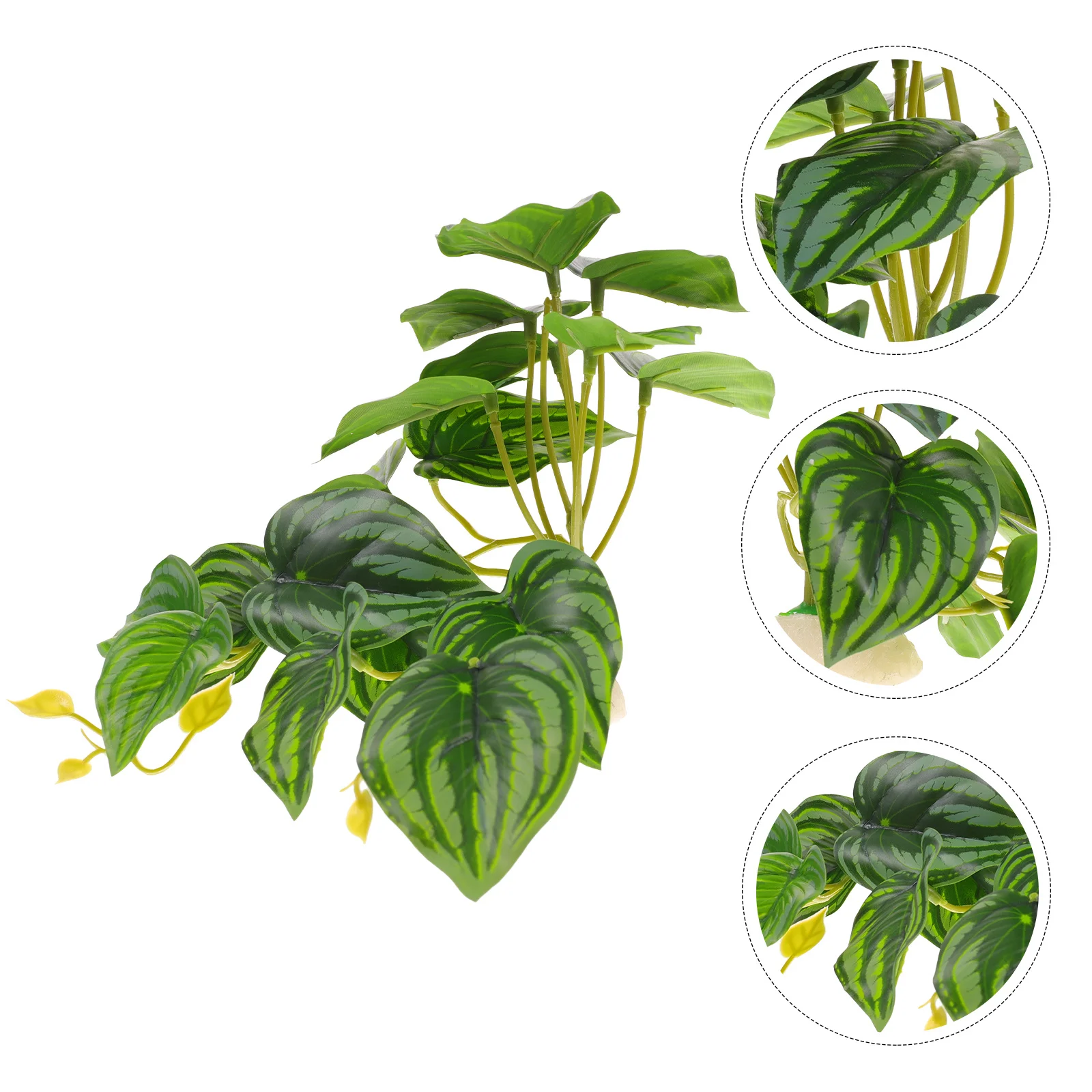 

Reptile Plants Resin Material Safe Durable Aquarium Decoration Fish Tank Ornament Realistic Landscape Plants Reptile Tank Plant