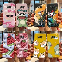 For Xiaomi Poco X3 Pro Case Cute Cat Bear Cartoon Frog Cover Soft Silicone Phone Cases For Xiaomi Poco X3 NFC PocoX3 Pro Fundas