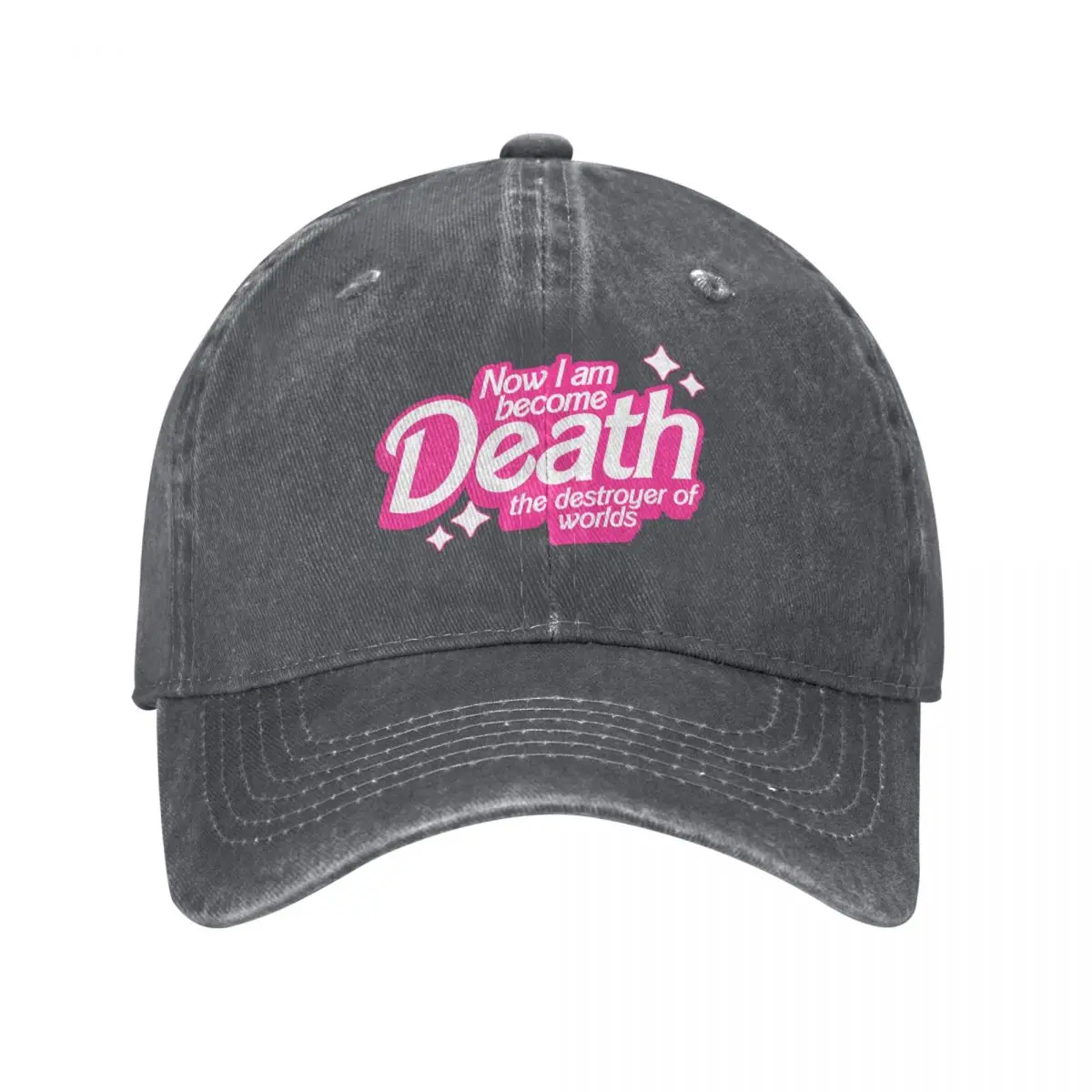 Now I Am Become Death the Destroyer of Worlds - Barbenheimer Baseball Cap Gentleman Hat Thermal Visor Hats For Men Women's