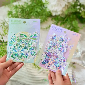 مجموعة ملصقات الفراشة مكونة من 20 قطعة من ملصقات الحيوانات ا...