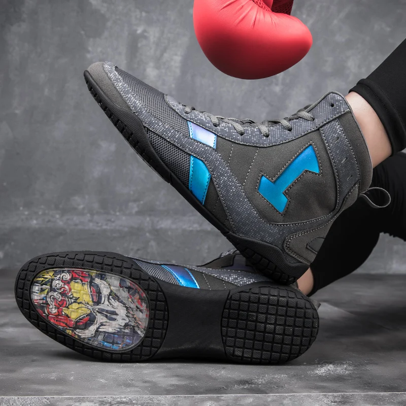 

2024 Men's and Women's Boxing Shoe Fitness Fighting Training Wrestling Shoe Non-slip Breathable Sports Shoes Professional Boxing