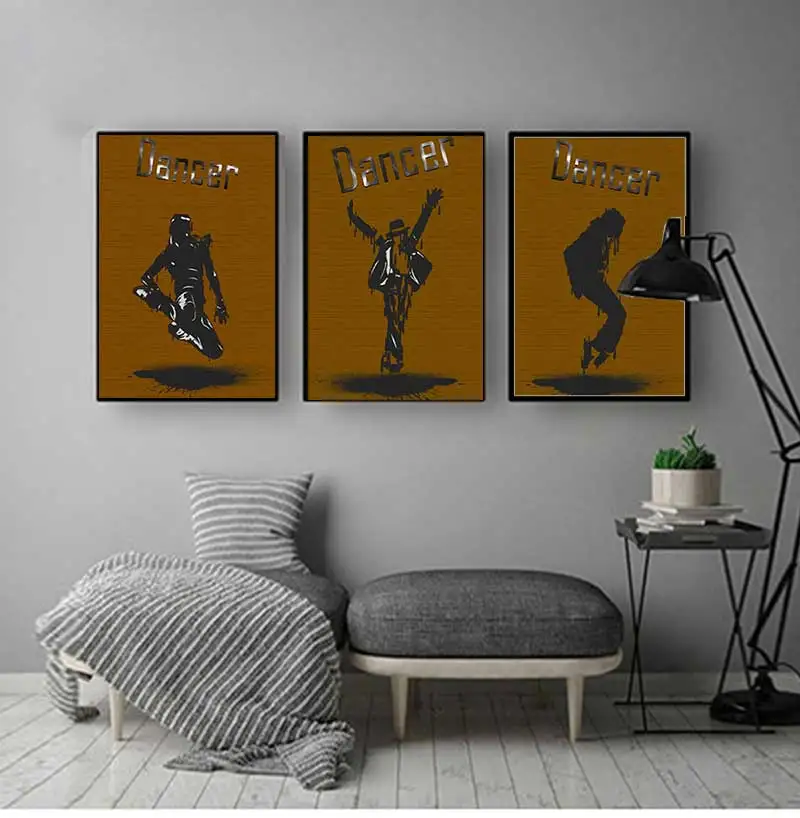 Famous Dancer Michael Jackson Art Poster, Michael Jackson Image Printing Painting Art, Used for Room Wall Decoration, Frameless