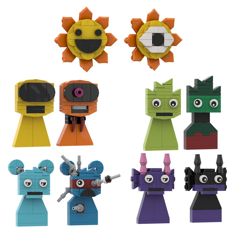 

Sprunki Building Blocks Sets Action Figures Music Box Game Roles Model Toys Fun Building Bricks for Fans Adults Boys and Kids