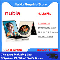 ZTE Nubia Flip Smartphone 5G 6.9 120Hz Display Snapdragon 7 Gen 1 33W Fast Charging 50MP Camera Global Version MyOS 13 Foldable Phone