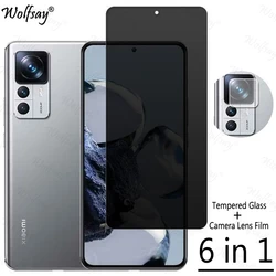 Privacy Screen Protector For Xiaomi 12T Pro Anti-Spy Tempered Glass Xiaomi 12T 12 T Pro Camera Glass For Xiaomi 12T Pro Glass