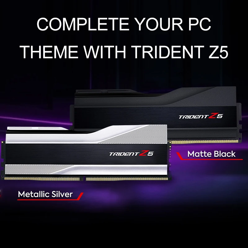 G.Skill Trident Z5 RGB Series (Intel XMP) 32G(2x16G) black SDRAM DDR5 6400MHz 1.35V CL32 Dual Channel Desktop Memory