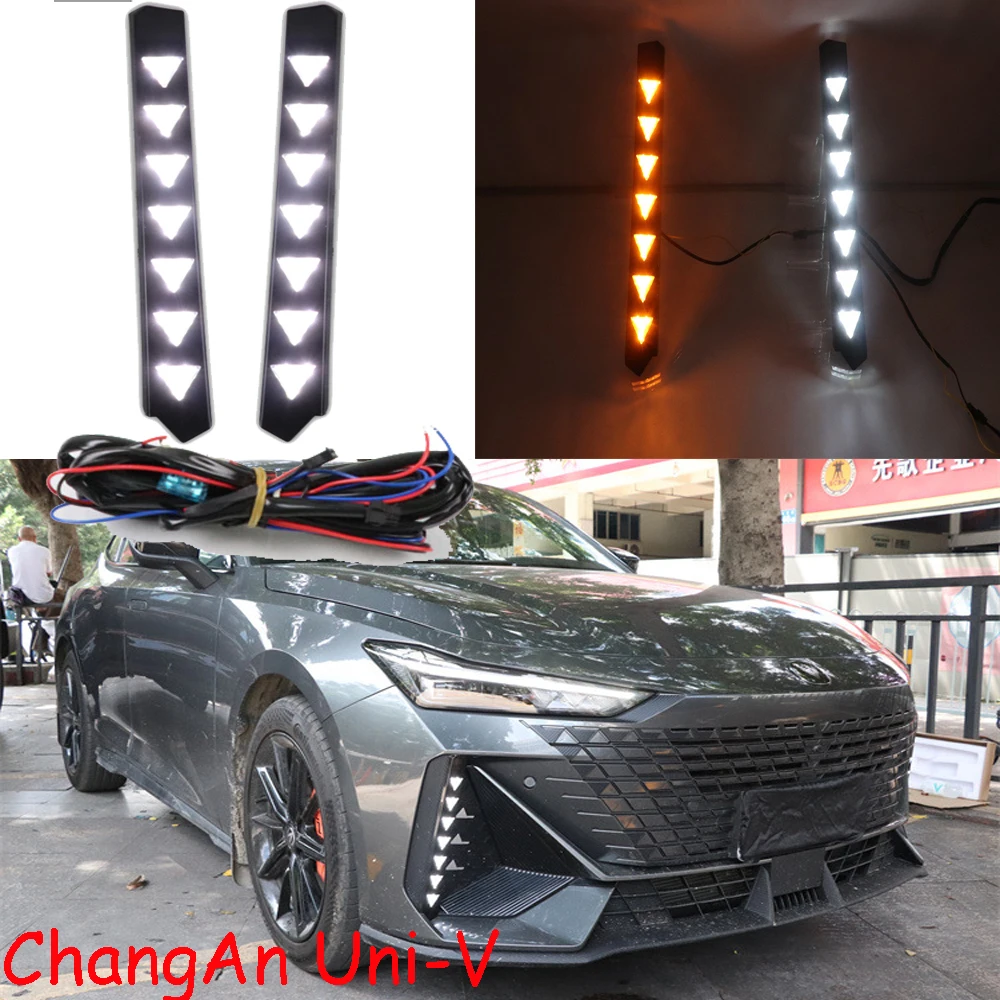 

car accessories CHANG AN bupmer head light changan Univ daytime light headlight 2022~2024y daytime light ChangAn fog lamp