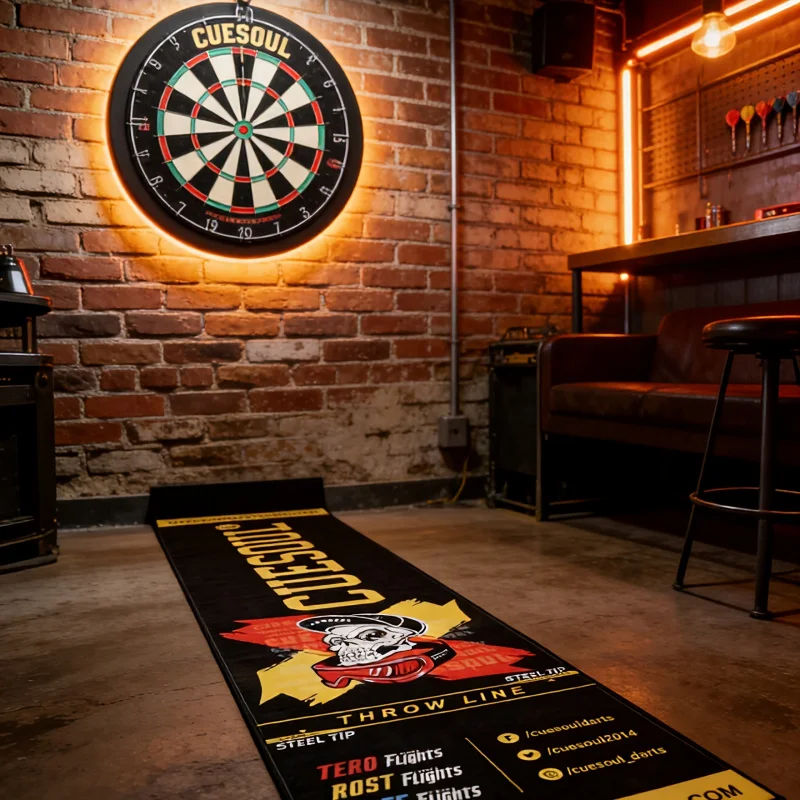 VIKAMA Professional Dart Mat Non-Slip And Wear-Resistant Dart Room Game Room Floor Protective Mat Bar Room Decorative Carpet