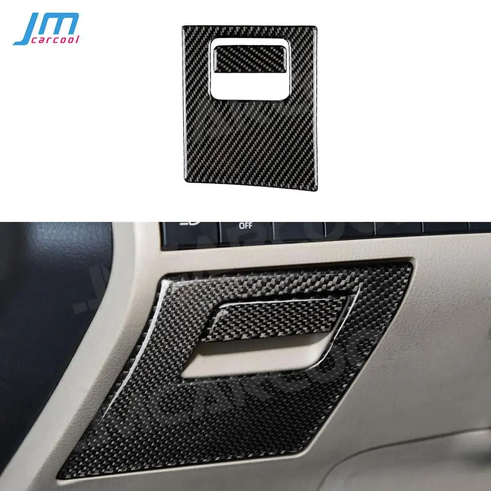 

Car Main Driving Position Storage Box Trim Frame Stickers Cover For Toyota Camry 2018 2019 Carbon Fiber Interior Accessories