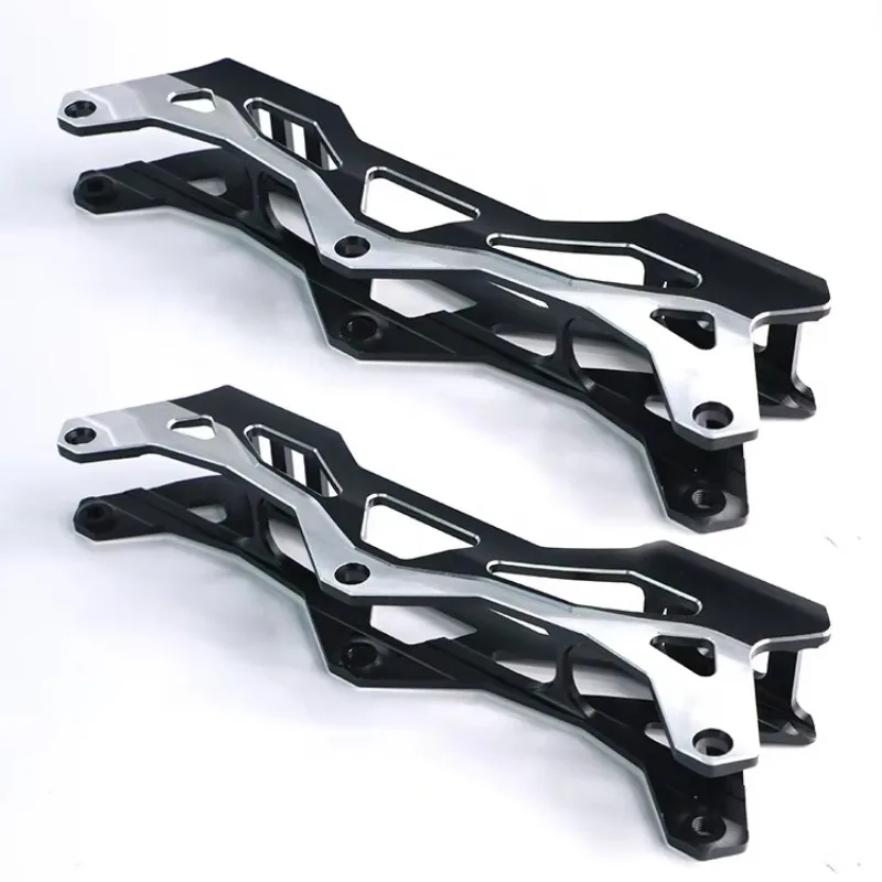 China Black Custom Adjustable Aluminum Alloy CNC Machined Hold Wheels Frame Inline Speed Roller Skates Chassis Bracket