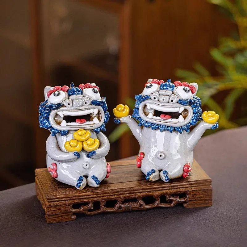 Ceramic Pixiu gift box for leaders to give friends opening wedding birthday gifts