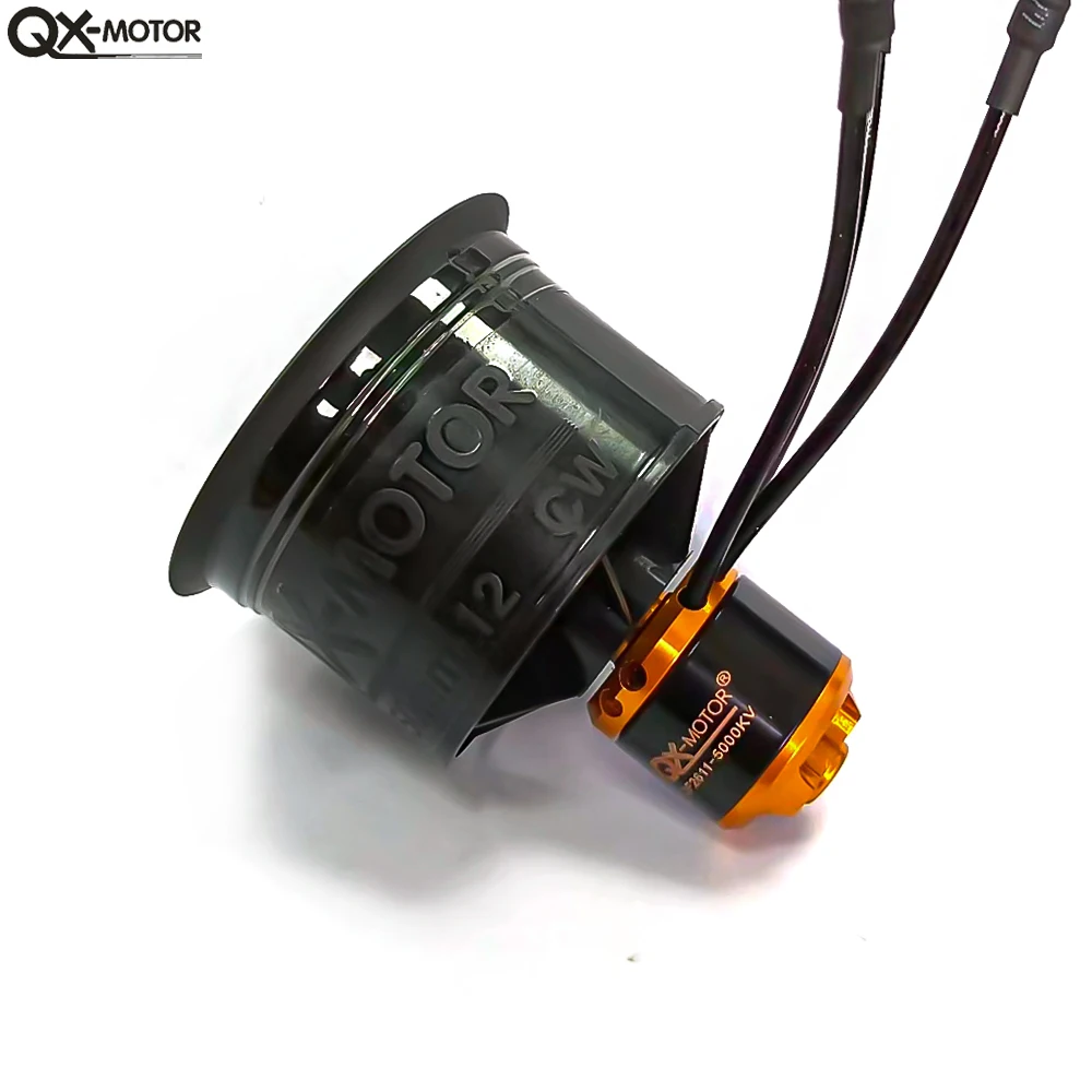 QX-MOTOR 50mm EDF QF2611 QF2611PRO with Brushless Motor 12blades Ducted Fan CW CCW For FPV Multirotor Helicopter Plane Toy Parts