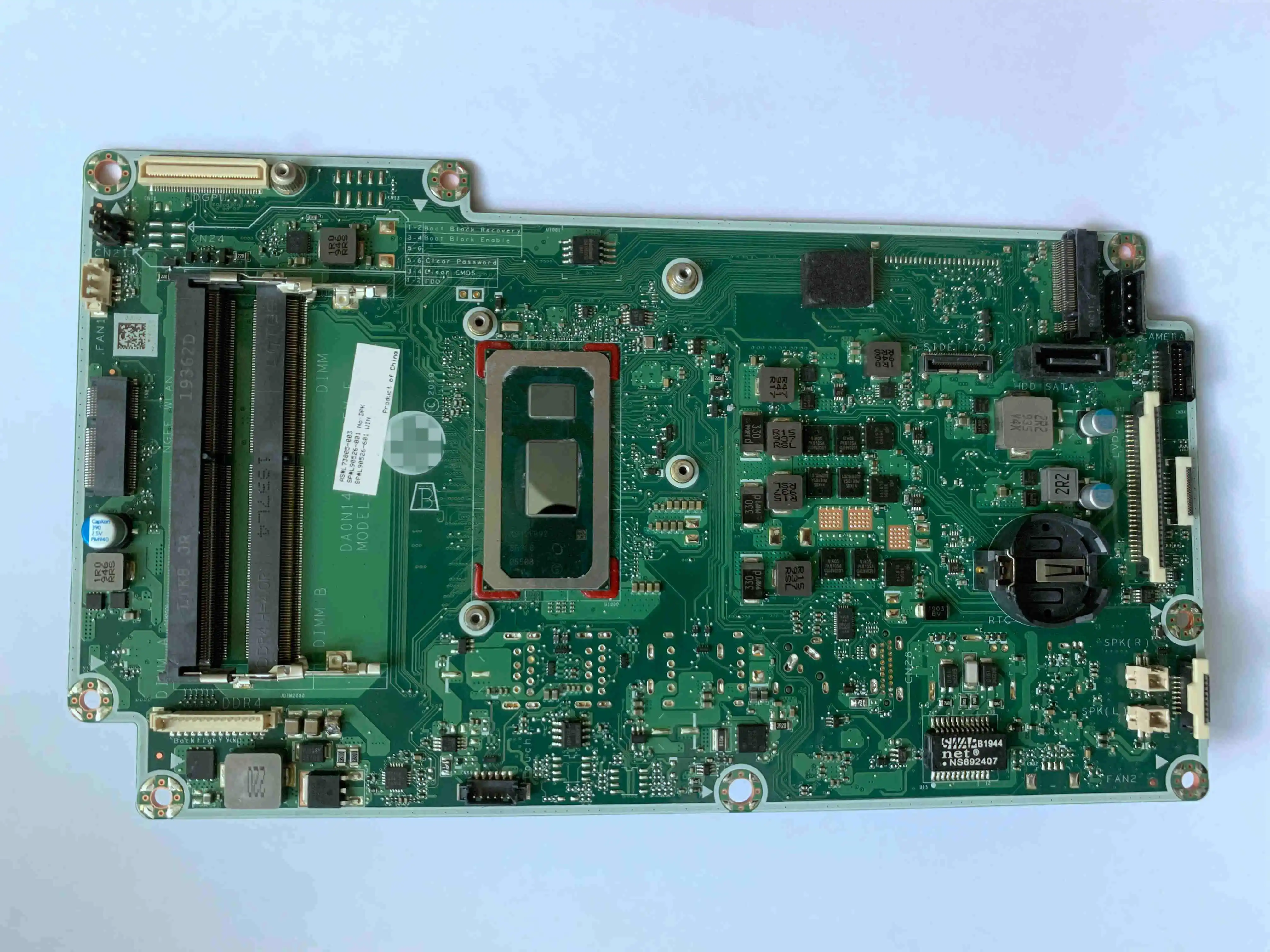 

For HP AIO 24-DP 24-dp0158qe i7-10510U 1.8G L90528-001 L73805-005 Motherboard i5-10210U 1.6G L90527-001 L73805-004