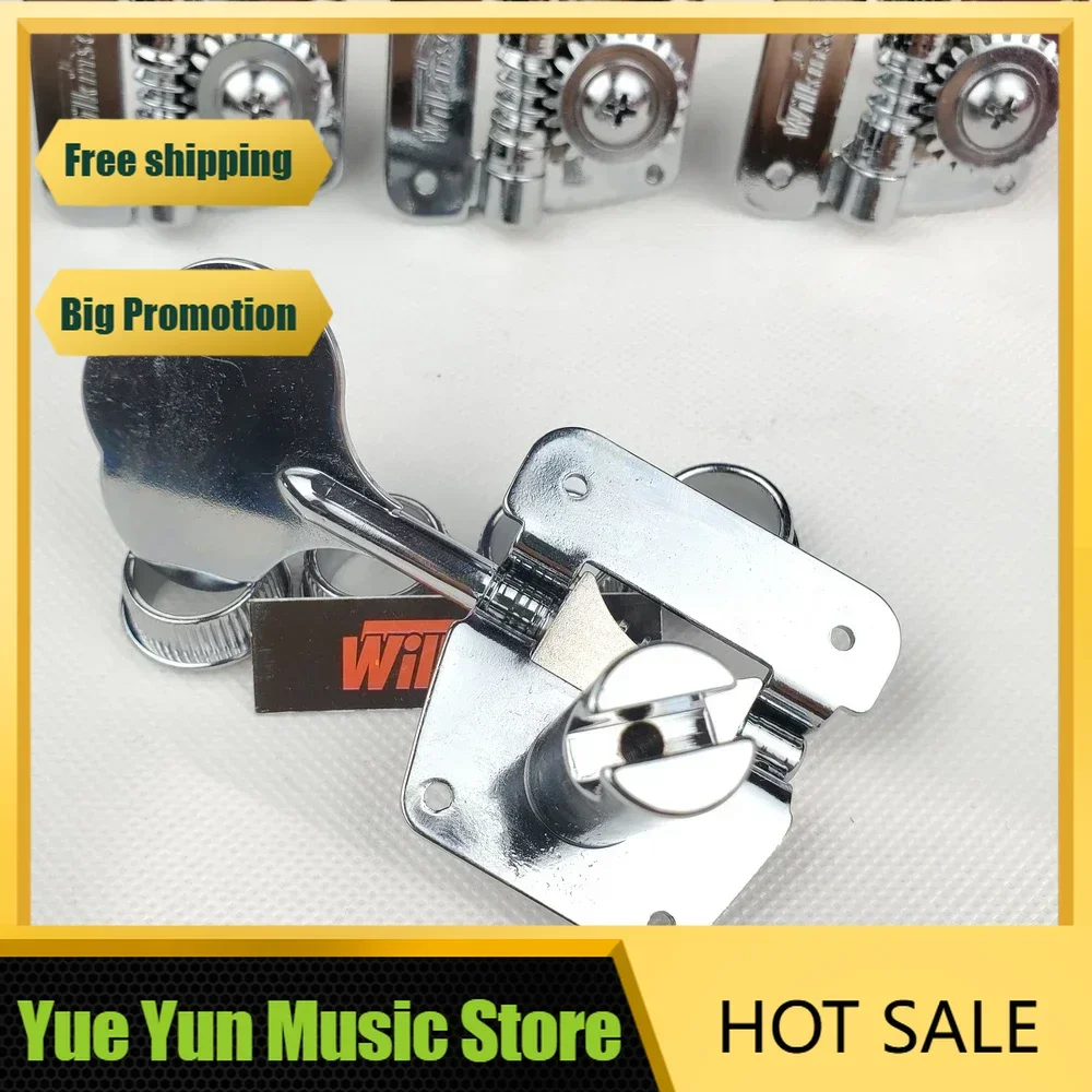 

Yue Yun Music Store--Discount Hot Sale--Wilkinson Open Frame Electric Bass Machine Heads Tuners Silver Tuning Pegs WJBL-200