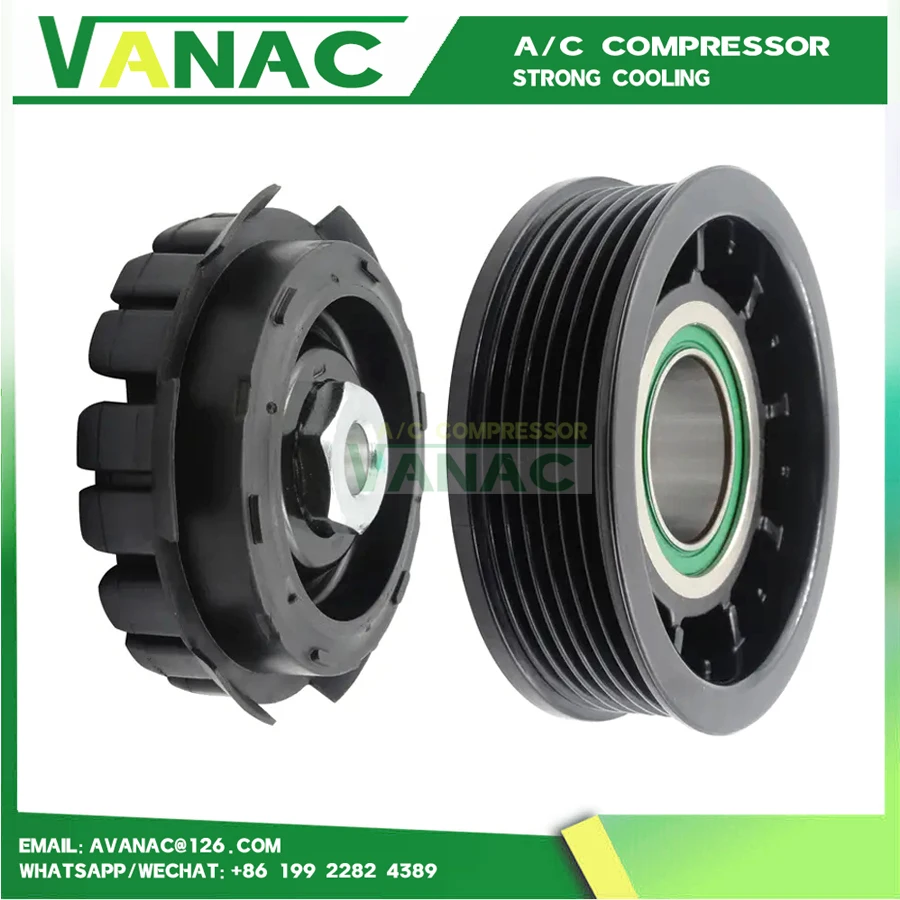 Polea de embrague de compresor de CA 6SEU14C 7E0820803J 7E0820803H 447150-2601 447150-2603 para Volkswagen AMAROK 2,0 TDI