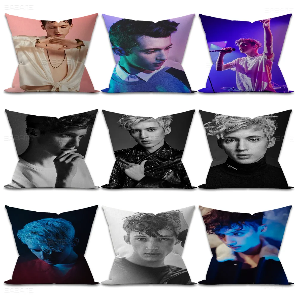 T-Troye S-Sivan Pillowcase Toon Gift Cushion Cover Bedroom Home Sofa Chair Seat Decor Pillow Case