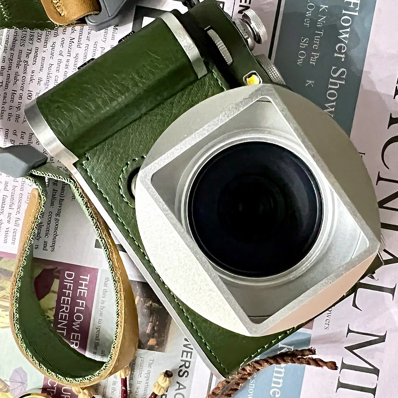 Metal Square Lens Hood For TTArtisan F27mm F2.8 With Free Cap Silver Black