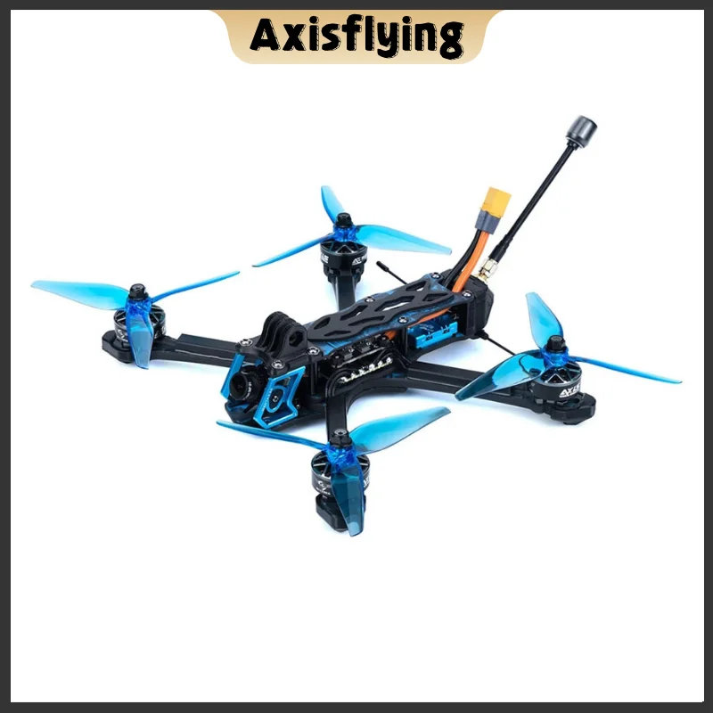 Axisflying Manta 5 SE FPV Drone Kit Squashed-X Frame AE227-1960KV Motor Filmische Freestyle Drone met GPS -6S