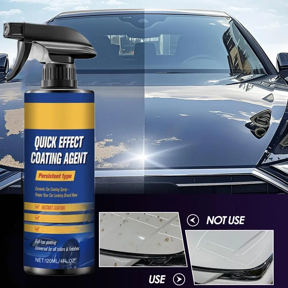 Car Quick-acting Coating Agent Spray 3 In 1 High Protection Quick Car Coatings Spray Car Paint Brightening Spray Car Care Fluid