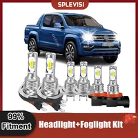 Luces led para faros delanteros de coche, luz antiniebla 6000K blanca para VW Amarok 2010-2020 2011 2012 2013 2014 2015 2016 2017 2018 2019
