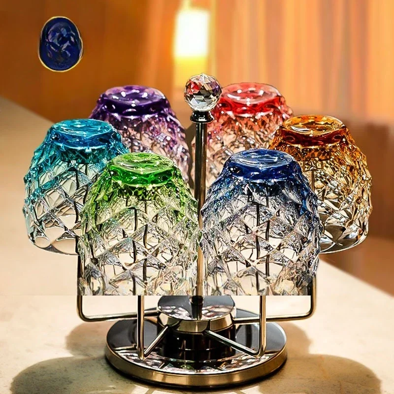 Imported Crystal Glass Creative Personality Color Whiskey Cup, Foreign Wine Cup Juice  Wine Set
