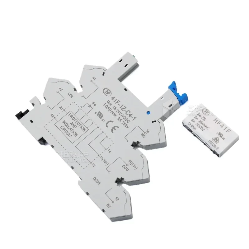 Relay HF41F-12/24-ZST relay base 41F-1Z-C2-1 ultra-thin relay 5 pins