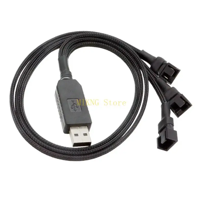 USB to 4Pin 5V To 12V Voltages Converters Cable For Computer Fan with 54Cm Length And 4Pin Interfaces Best Sale