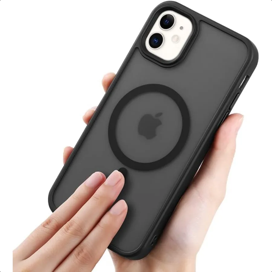 

Magnetic Designed for iPhone 11 Case [Military Grade Drop Tested] [Compatible with MagSafe] Slim Protective Translucent Matte C