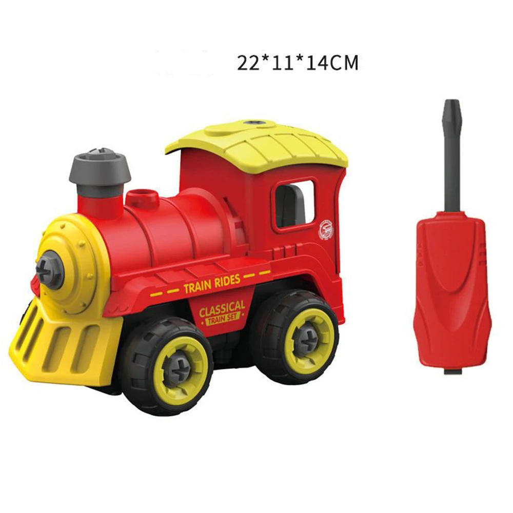 

Игрушки-конструкторы для детей: поезд и самолет на винтах, разборные, для самостоятельной сборки, развивающая интерактивная игрушка для совместных игр родителей и детей