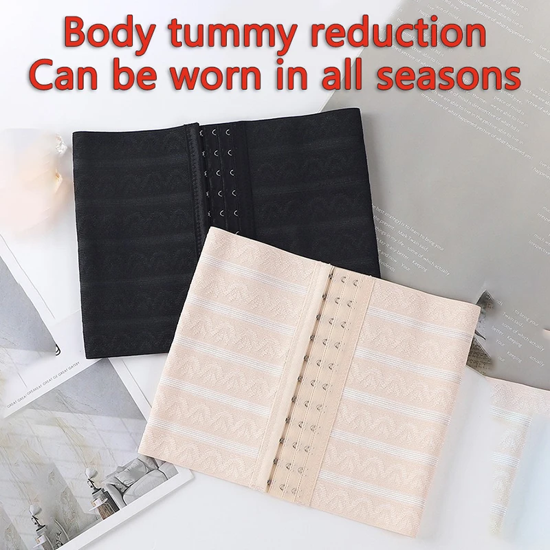 Women Fajas Waist Trainer Slimming Sheath Postpartum Support Flat Belly Girdle Body Shapewear Wrap Belt Corset For Tummy Control