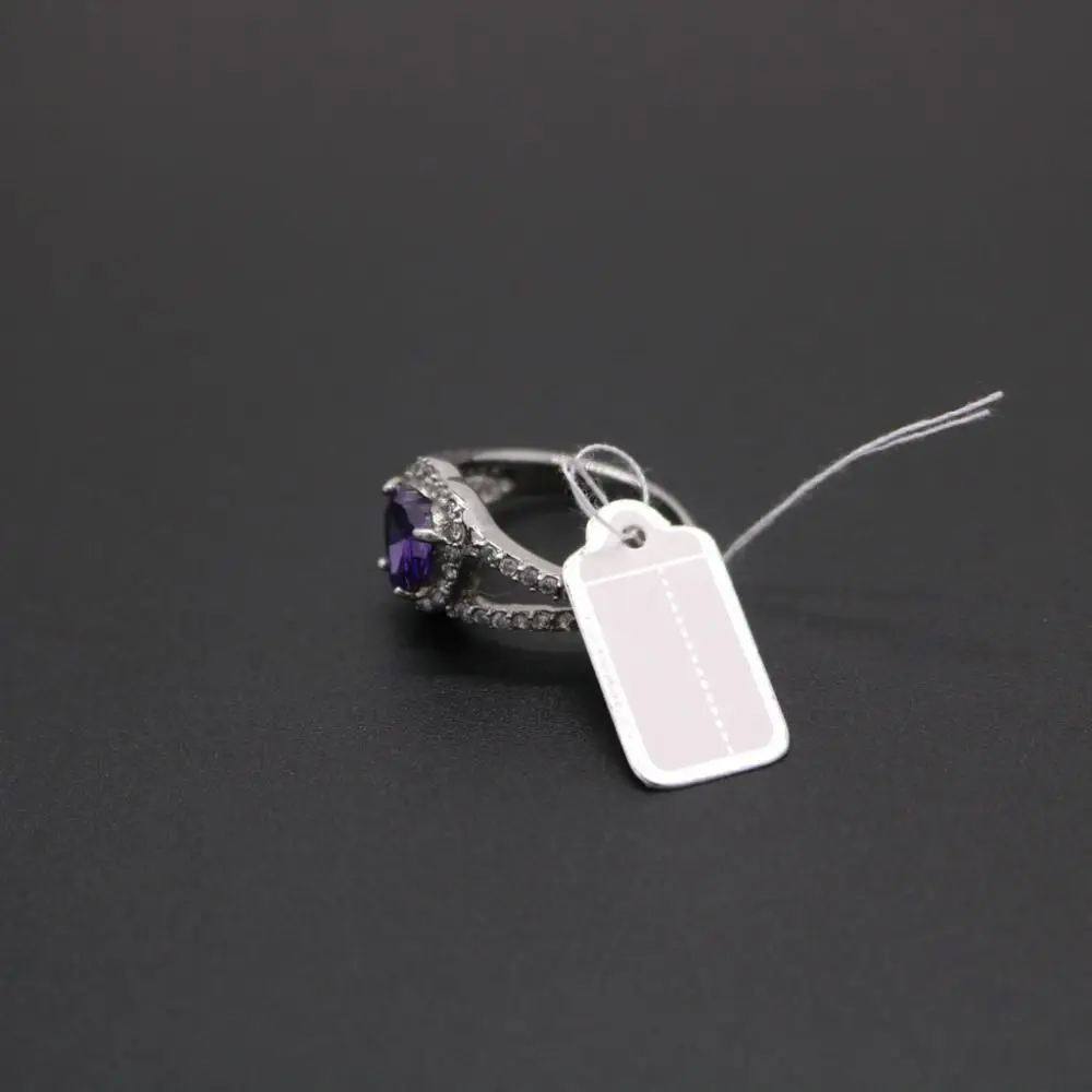 100PCS Accessories Gold/Silver Edge Retail Supplies Display Tool Hanging Tags Jewelry Price Labels Jewellery Hangtags