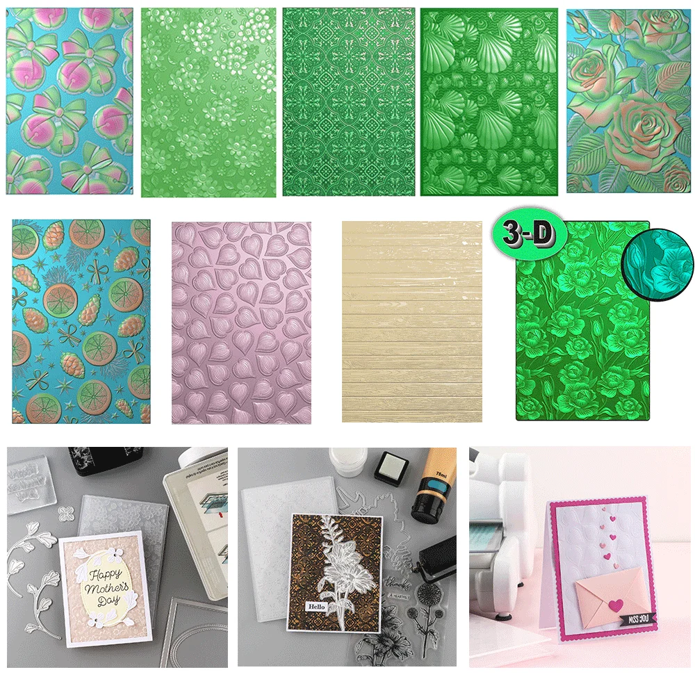 

Christmas Bow Pattern 3D Embossing Folder and Matching Dies for Adding Textured Detail To Paper Crafting Card Making Supplies