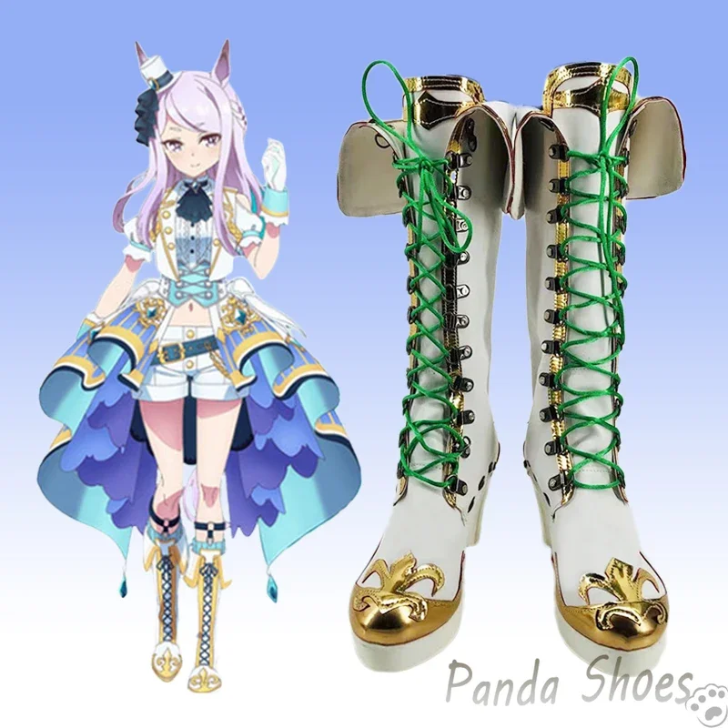 

Mejiro McQueen Umamusume Pretty Derby обувь для косплея аниме игра Cos длинные сапоги косплей костюм реквизит обувь для вечеринки на Хэллоуин