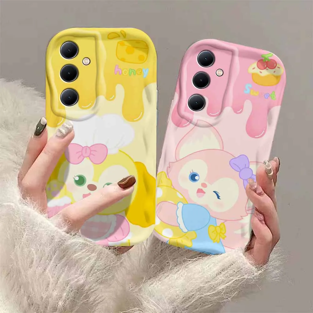 Disney CookieAnn LinaBell 3D Wave Case For Xiaomi Mi 14 12 12T 11 Lite Poco M6 X6 X5 X4 F4 X3 M3 Pro 4G 5G Soft Silicone Cover