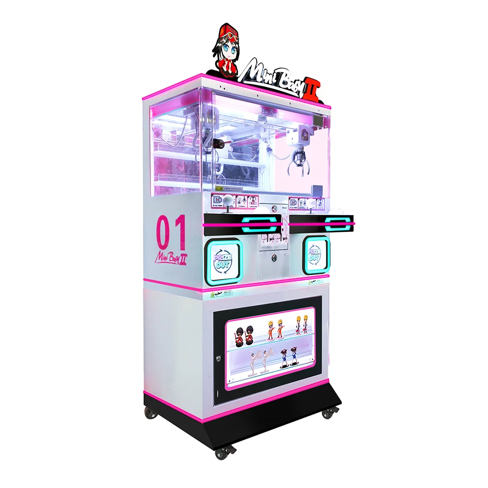Mini Baby II Mini Claw Machine for 2 Players Plush Toy Claw Crane Machine With Bill Acceptor