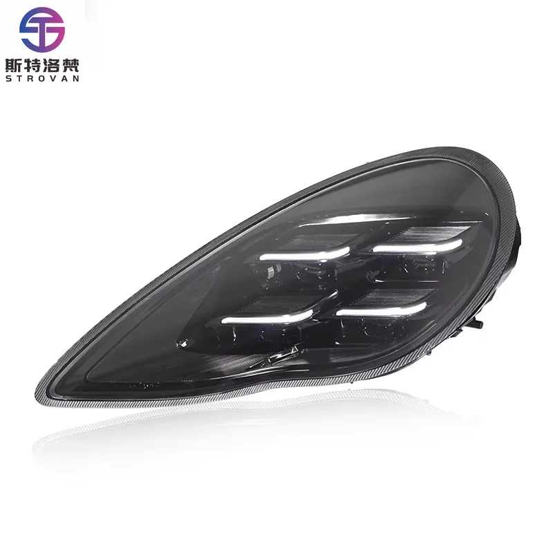 مصباح أمامي معدل عالي الجودة من Deren لـ Porsches Panamera 10-13 مجموعة مصابيح أمامية LED لمصباح Panamera Matrix Lens #2