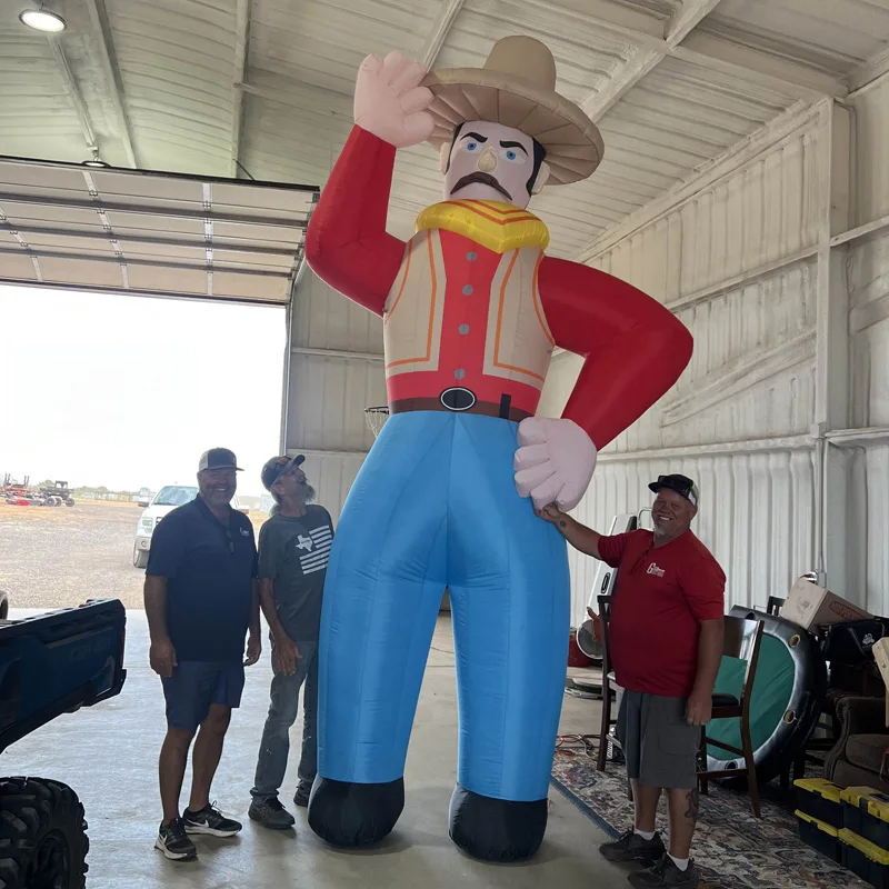 Inflatable dolls with blowers, large event decoration props for outdoor farm squares