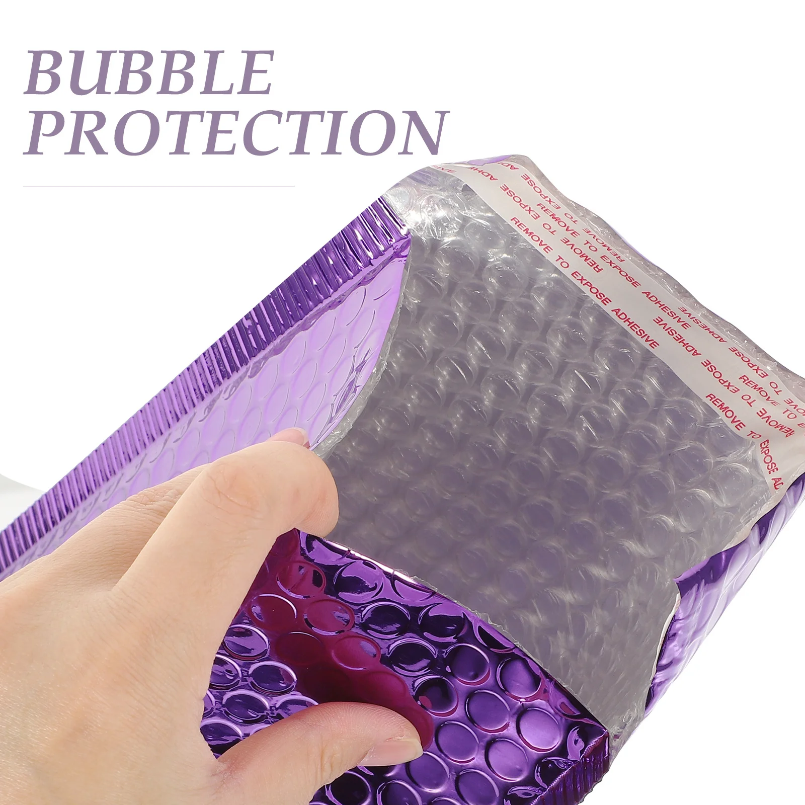 10Pcs Purple Bubble Mailers Waterproof Shock Resistant Padded Envelopes for Shipping Sensitive Goods Mailing Bags with Strong