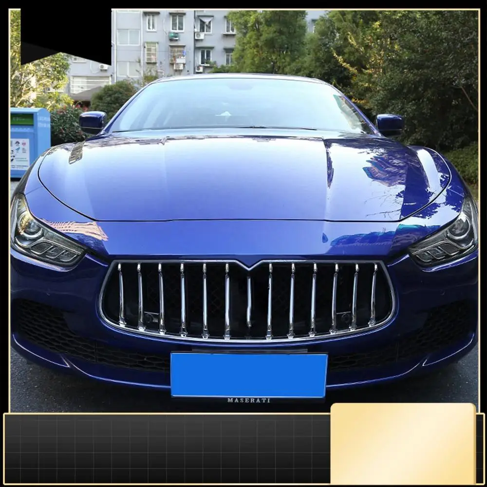 

12Pcs Front Griller Trim Car Styling Accessories Front Kidney Grille For Maserati Ghibli 2014-2017