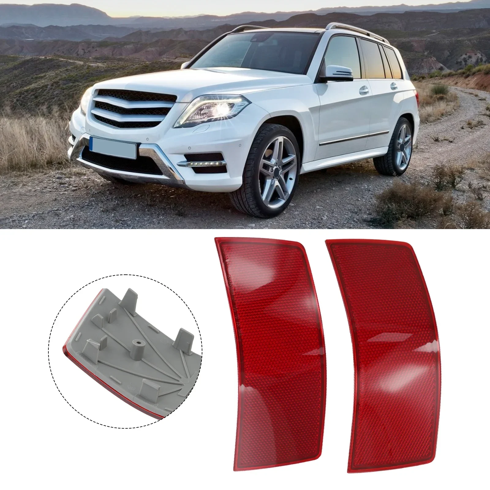 

Задний левый и правый отражатель бампера для Mercedes-Benz для GLK-Class для GLK250 для GLK350 2048200174