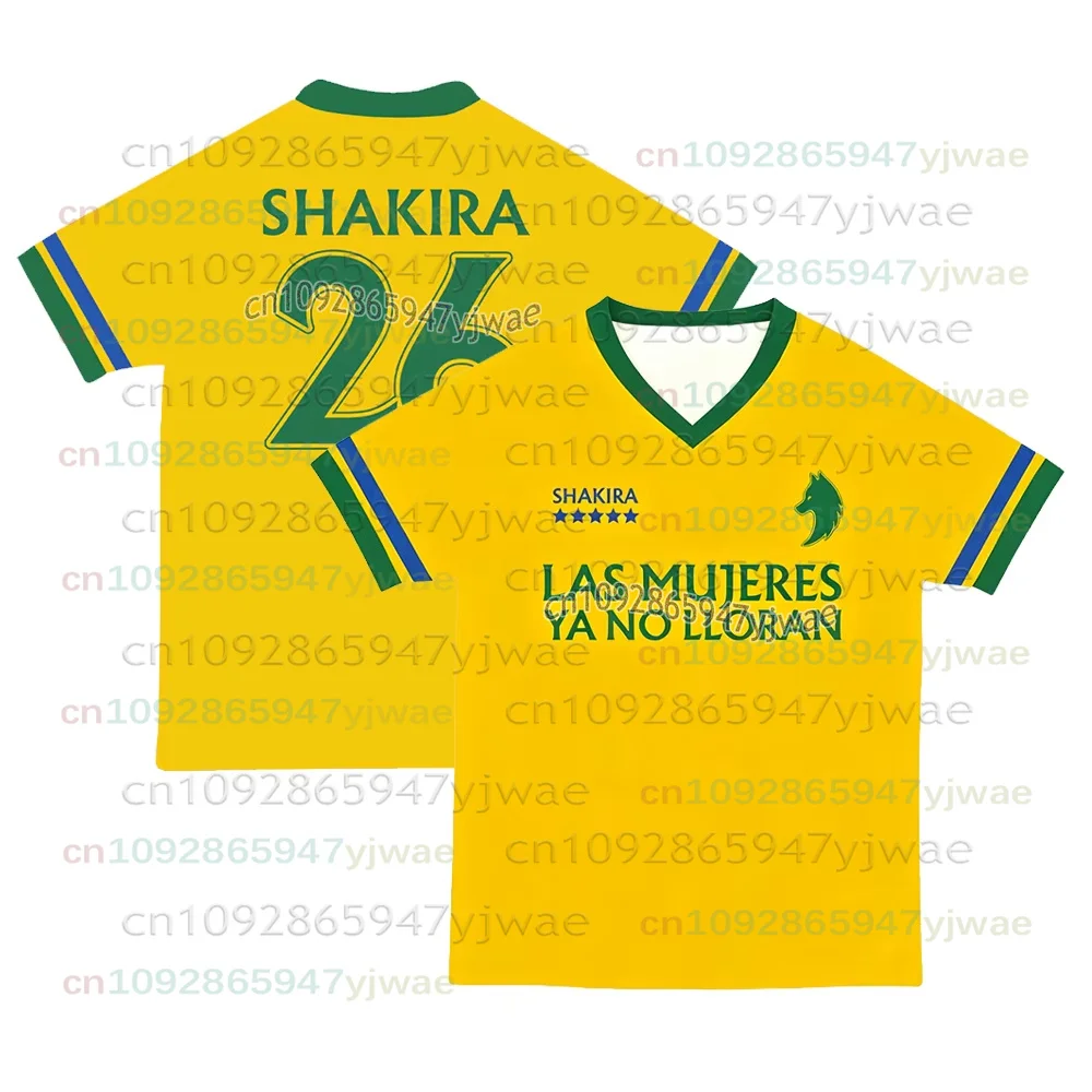 2026-27 New Shakira LMYNL Soccer Jersey Las Mujeres Ya No Lloran Concert Merch T-Shirt Men Women Pop Music Fans Sportswear Tops