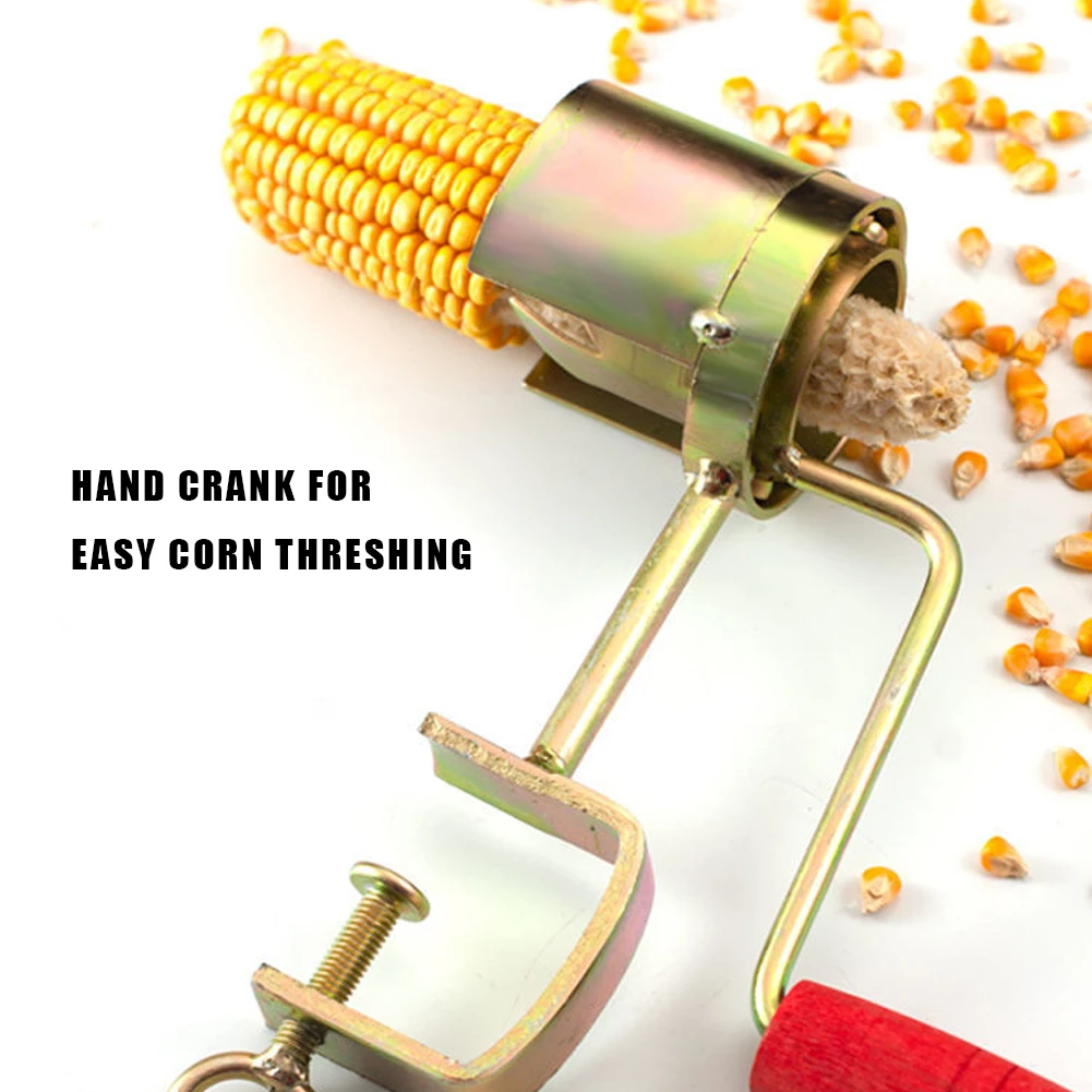 Stainless Steel Corn Peeler Corn Thresher Easy Peel Manual Corn Threshing Tool Corn Sheller Hand-Operated Corn Thresher