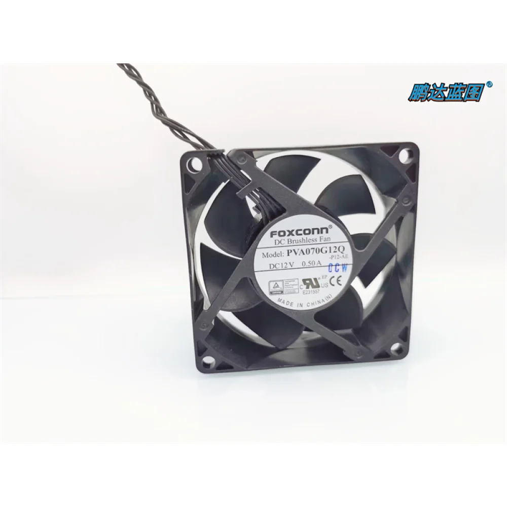 FOXCONN New HigH Speed PVA070G12Q TemperaTure Control PWM Computer 7CM Chassis 7025 12V Computer Fan 70*70*25mm